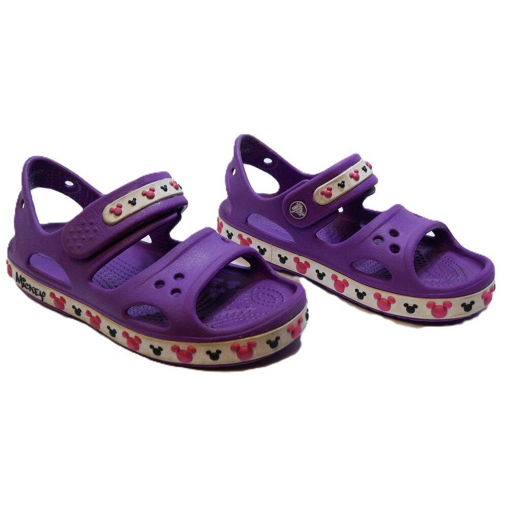 Crocs Crocband II x Disney Mickey Mouse Sandals Purple Kids Size - 12C